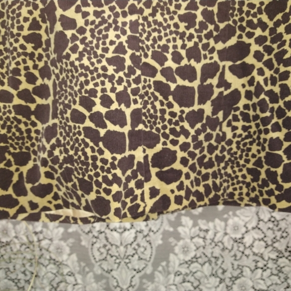 Susan Graver leopard print jacket velour blazer fully lined with shoulder pads - Picture 5 of 5